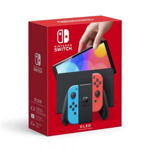 Nintendo Switch OLED Model - Neon Red & Blue Joy Con