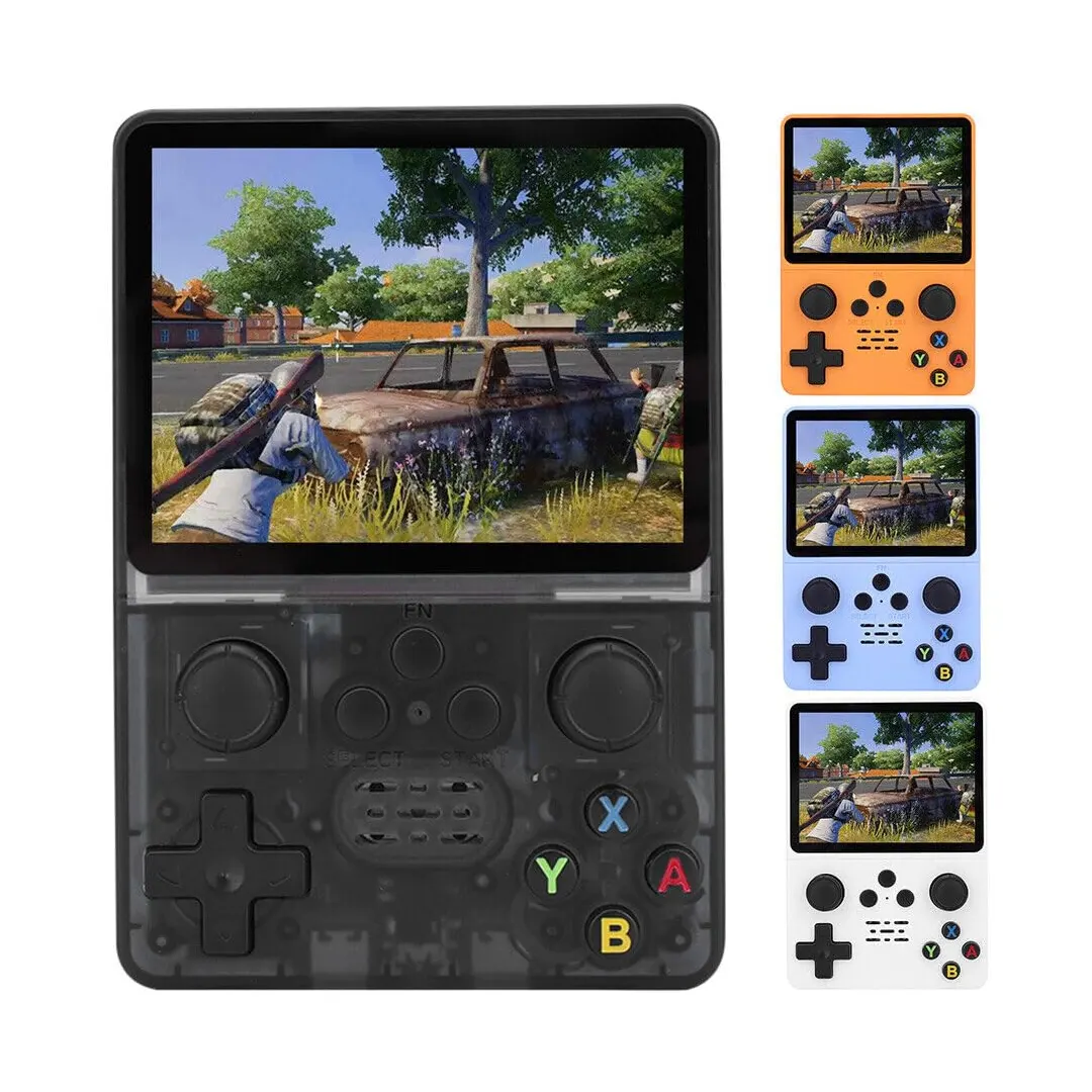 R35S Retro 64GB Transparent Black Video Game-07