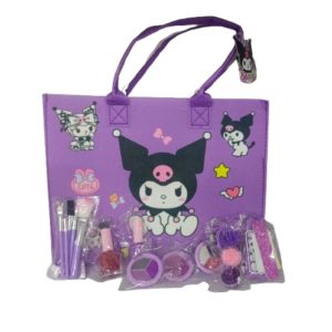 Kuromi Makeup Bag Set – 23 Pcs (Ages 3+)